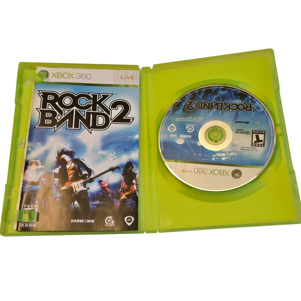 Rock Band 2 Xbox 360 Complete CIB‎ w Manual Untested